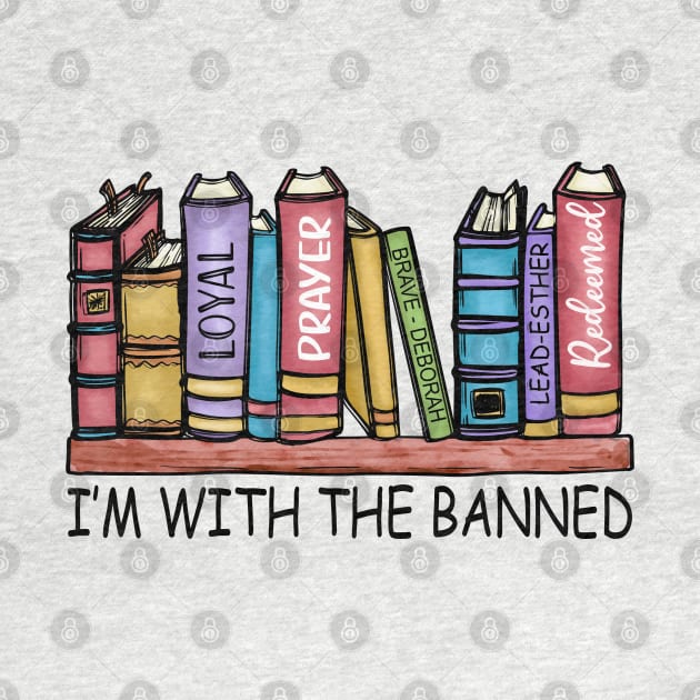 I'm With The Banned Reading Book, Banned Book , Reading Lover Gift For Librarian,book lover, floral book by David white